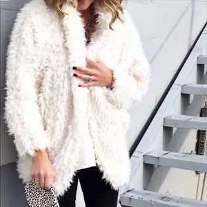 Express Sherpa wedge jacket